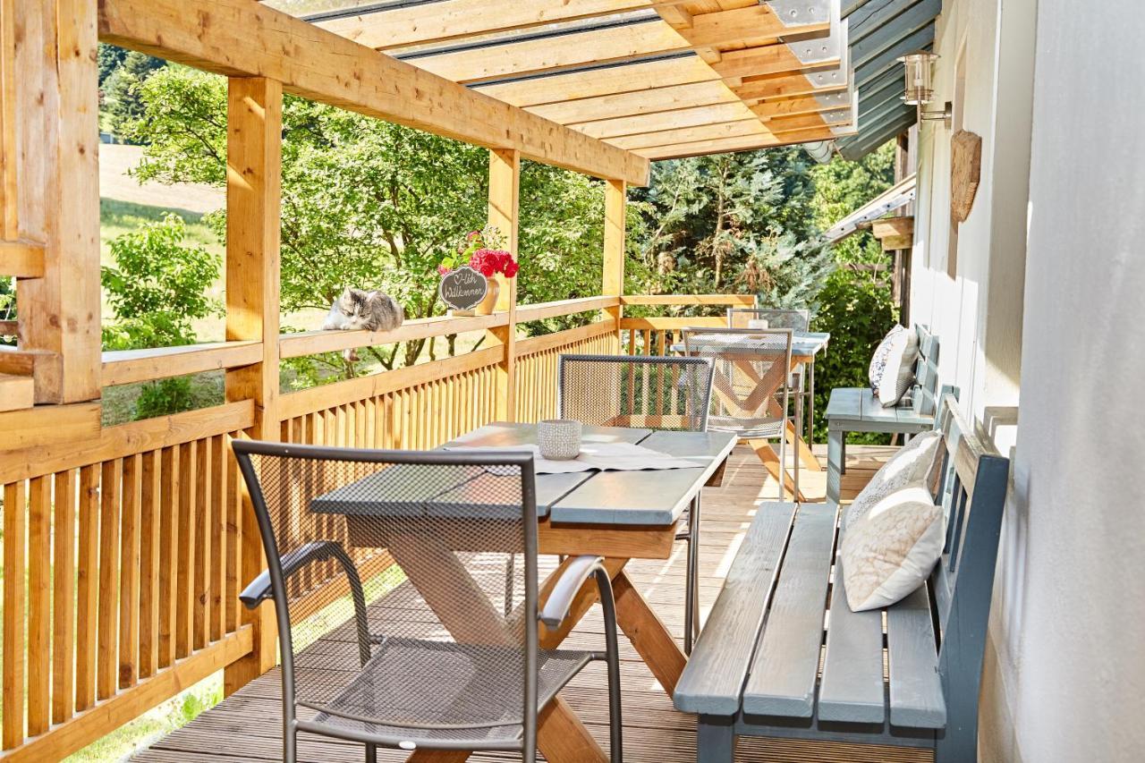 ヴァルトキルヒェンDer Breinhof - Euer Urlaubsbauernhofアパートメント エクステリア 写真